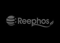 The logo for reepohs on a black background.